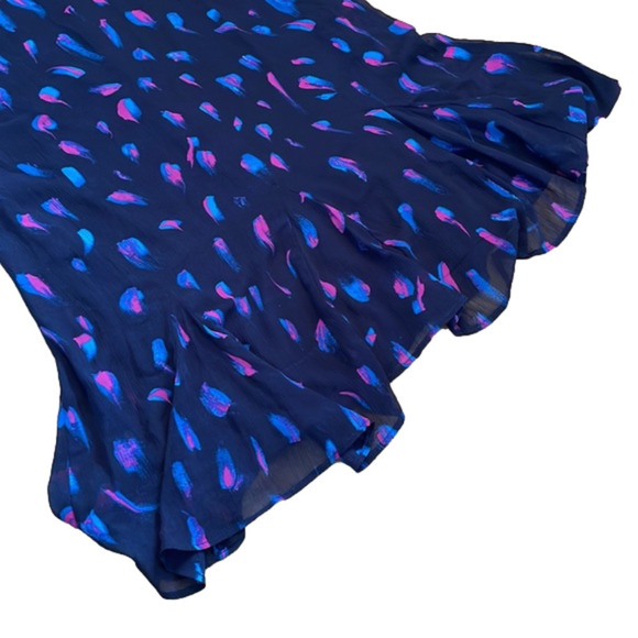 DKNY Printed Flare-Sleeve Godet Trapeze Mini Dress Size 4 - Picture 6 of 6